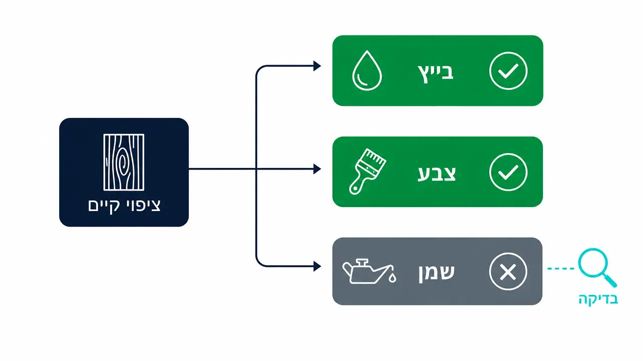 האם אפשר למרוח לכה על צבע, בייץ או שמן?