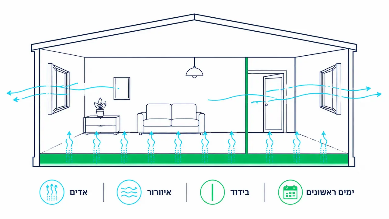 האם לרצפת אפוקסי יש ריח ומה עם VOC בתוך הבית?