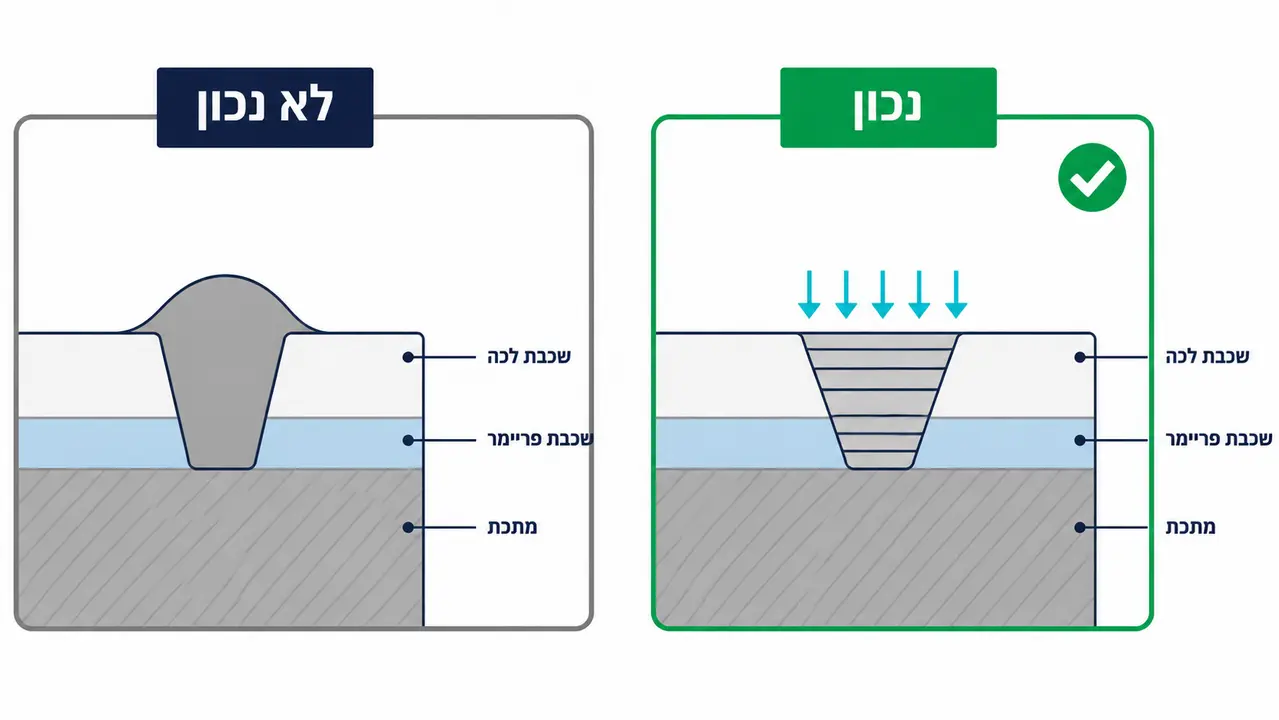 איך מתקנים צ'יפ אבן בלי שייראה כמו נקודה בולטת