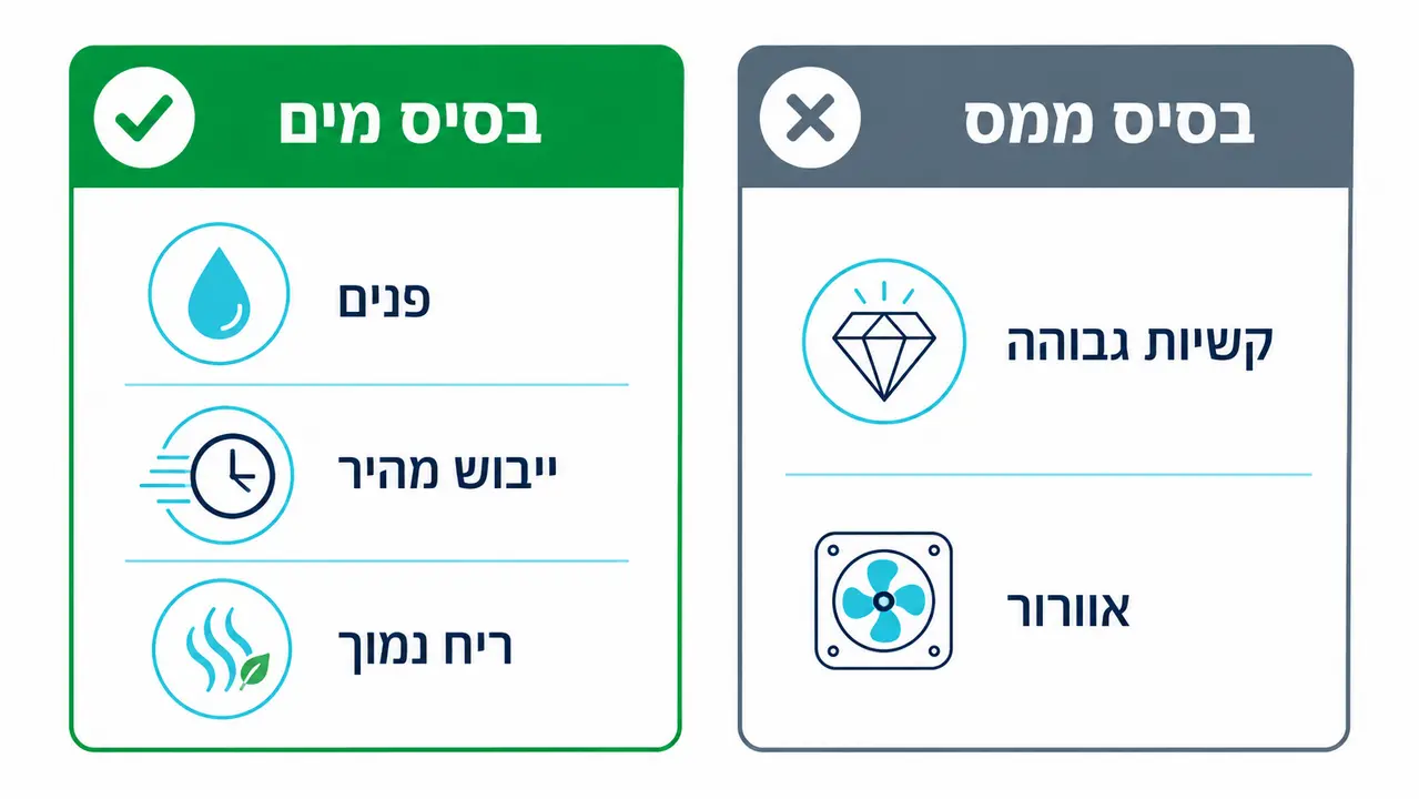 בסיס מים או בסיס ממס, מה מתאים לעבודה שלכם?