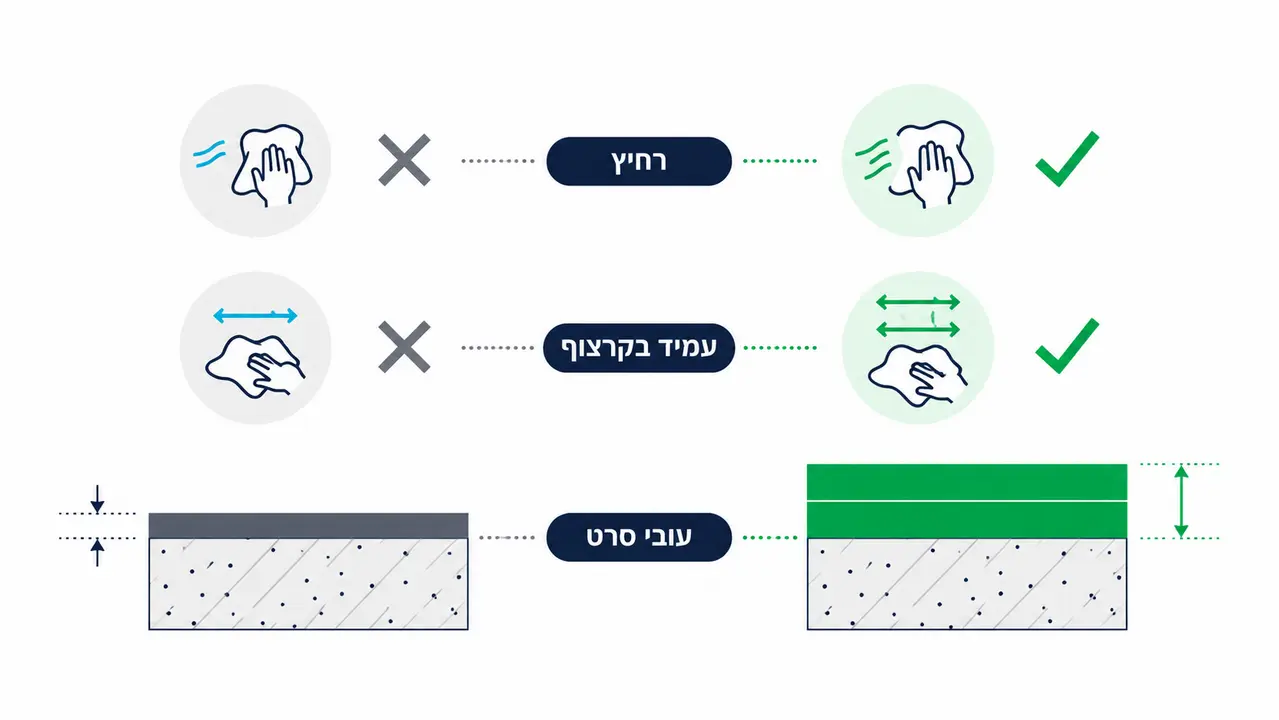 מה ההבדל בין צבע רחיץ לבין צבע עמיד בקרצוף?