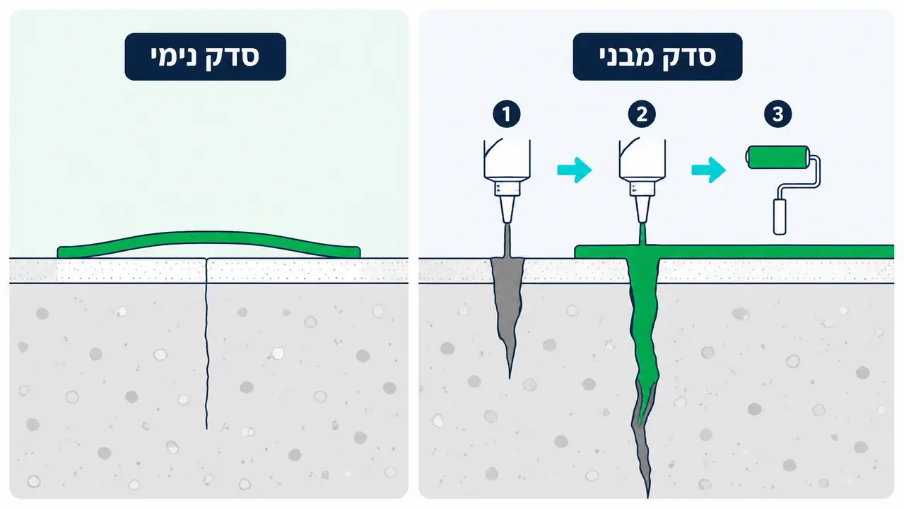 איזה צבע מתאים לקיר עם סדקים