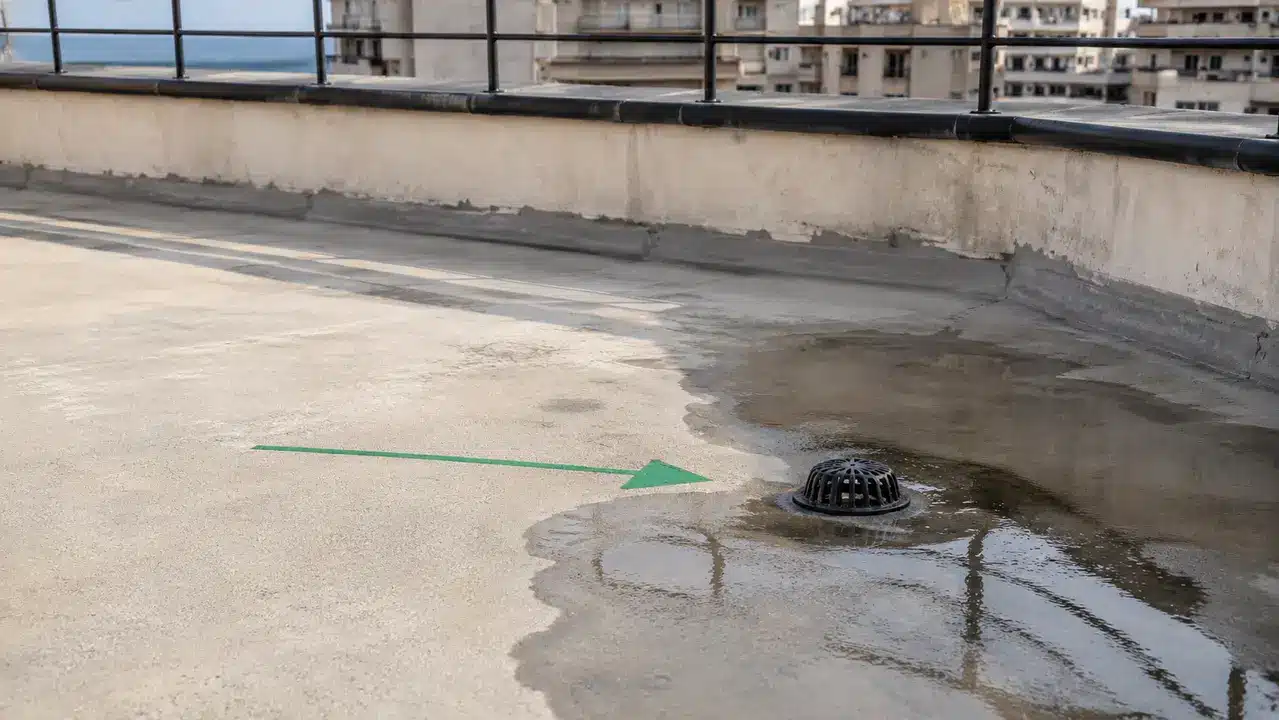 למה מים עומדים על הגג משנים את בחירת חומר האיטום