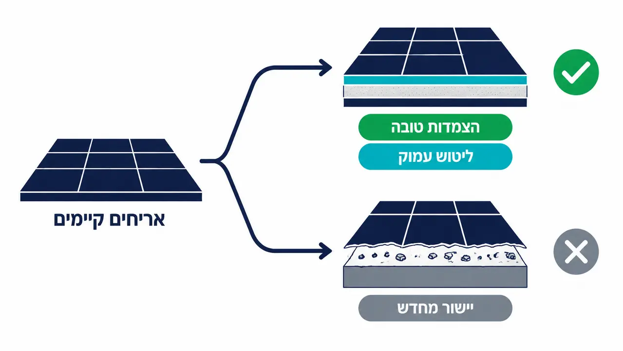 האם אפשר לצפות קרמיקה ציפוי ישן ושיש