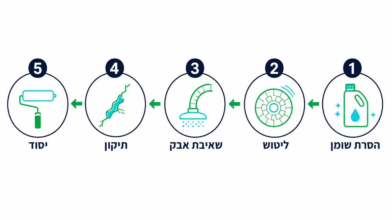איך מכינים את הבטון כדי שהאפוקסי לא יתקלף?