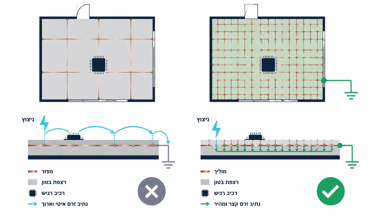 מתי בוחרים אפוקסי מוליך ולא רק מפזר
